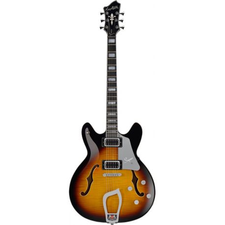 HAGSTROM ELEC. GUITAR. SUPER VIKING - TOBACCO SUNBURST, CON