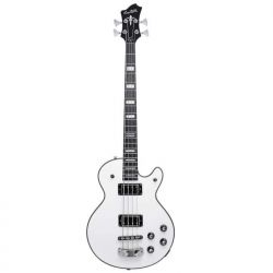 HAGSTROM ELEC. BASS. SWEDE BASS - WHITE GLOSS - CARVED MAHO