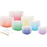 SONIC ENERGY CSBCSETCHA CRYS.SING.BOWL COL.FROSTED, CHAKRA SET