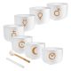 SONIC ENERGY PCSBSETCHA TUNED CRYSTAL SINGING BOWL SET