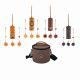 SONIC ENERGY 4-PIECE COSMIC BAMBOO CHIME SET CBCSET