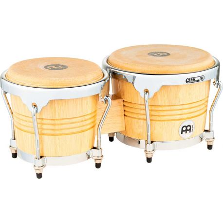 MEINL WB200NT-CH 6 34 & 8 BONGO,NATURAL, CHROME PL