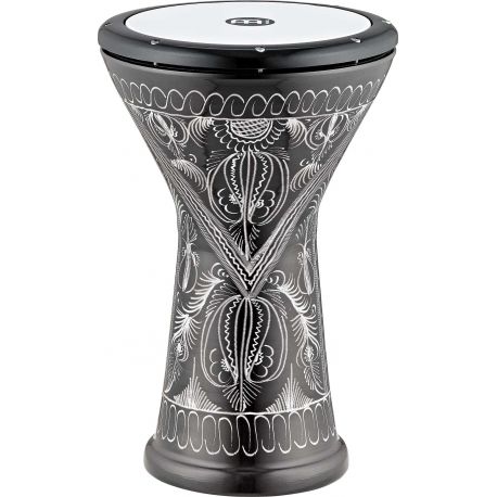 MEINL HE-3218 BASS ALUMINUM DOUMBEK, HAND-ENGRAVED