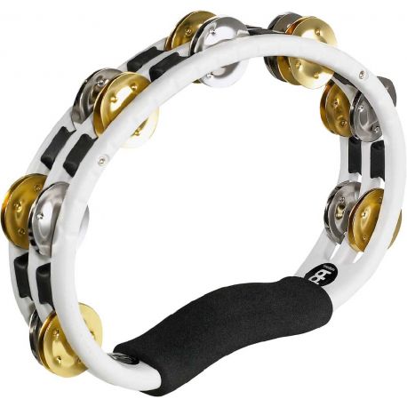 MEINL TMT1M-WH HAND HELD, DUAL ALLOY JINGLES, WHITE