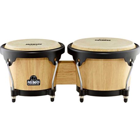 NINO PERCUSSION BONGO NATURAL 6´5&7´5 NINO3NT-BK