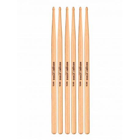 MEINL HICKORY STICKS, 5B, SMALL ACORN, 3-PACK HS112-3