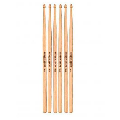 MEINL HICKORY STICKS, 7A, LARGE ACORN, 3-PACK HS111-3