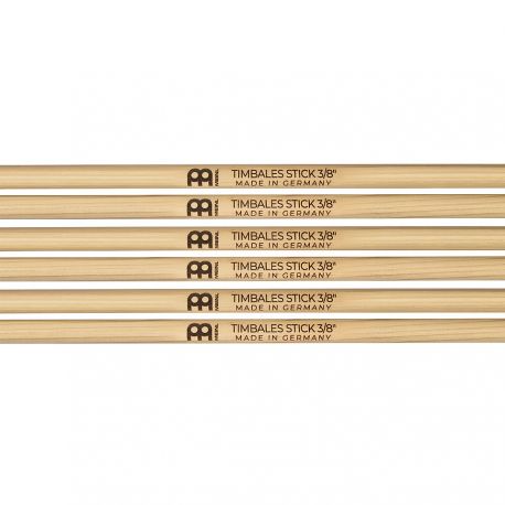 MEINL SB118-3 TIMBALES STICK 38, HICKORY, PAIR, 3-PACK