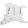 SEYMOUR DUNCAN PICKGRD ASSY TRIPLE RAILS WHT