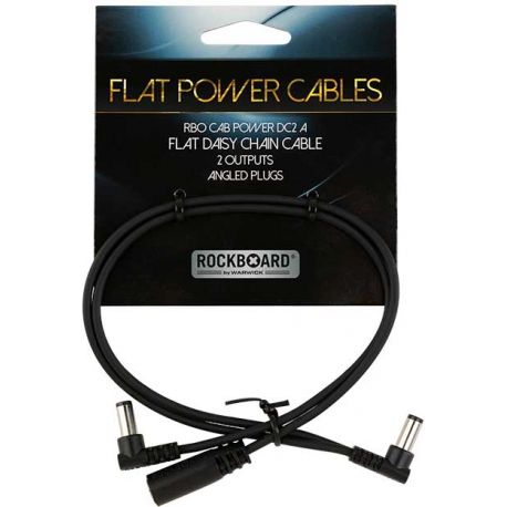 ROCKBOARD CABLE PLANO EN CADENA  ACODADO - 2 SALIDAS