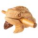 NINO PERCUSSION WOOD FROG GÜIRO, MEDIUM, NATURAL NINO514NT