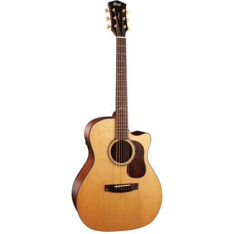 CORT GUIT ACUST GOLD-A6 NAT WCASE