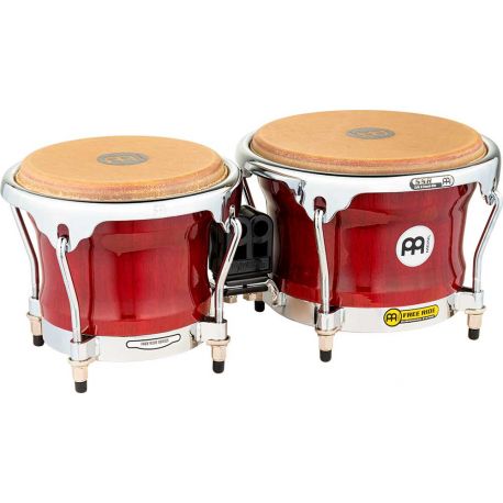 MEINL FWB400CR 7 & 8 12 WOOD BONGO, CHERRY RED