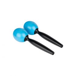 NINO PERCUSSION MOLDED ABS MARACAS, PAIR, SKY BLUE NINO575SB