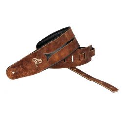 ORTEGA BASS LEATHER STRAP, CHESTNUT TREE OSBS-1