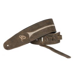 ORTEGA BASS LEATHER STRAP, DESERT STONE OSBS-3