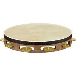 MEINL TAH1V-WB 1 ROW, HAMMERED BRASS JINGLES, WALNUT BRO