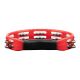 MEINL HTMT1R ABS PANDERETA, DUAL ROW, RED,STEEL JINGLES