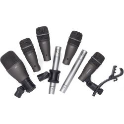 SAMSON MIC BATERIA DK707 - 7 PC DRUM MIC KIT WCASE