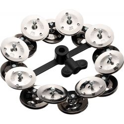 MEINL HTHH2BK PANDERETA PARA HIHAT CON DOS FILAS DE JING