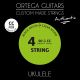 ORTEGA UKE CONCERT AUTHENTIC STRINGS BLACK UKABK-CC