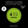 ORTEGA UKE SOPRANO SELECT STRINGS BLACK UKSBK-SO