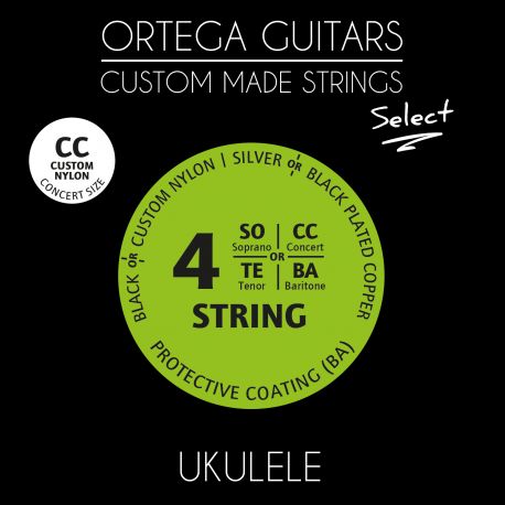 ORTEGA UKE SOPRANO SELECT STRINGS CUSTOM UKS-SO