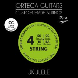 ORTEGA UKE CONCERT PRO STRINGS CRYSTAL UKP-CC
