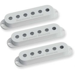 SEYMOUR DUNCAN S-COVER WHITE (3) LOGO