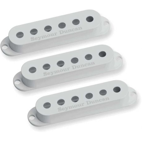 SEYMOUR DUNCAN S-COVER WHITE (3) LOGO