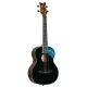 ORTEGA GHOST SERIES UKELELE, TENOR, BLACK RUGH-BKT