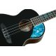 ORTEGA GHOST SERIES UKELELE, TENOR, BLACK RUGH-BKT
