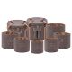 SONIC ENERGY CSBPSSET3 CRYSTAL SINGING BOWL TRAV.BAG SET,BROWN