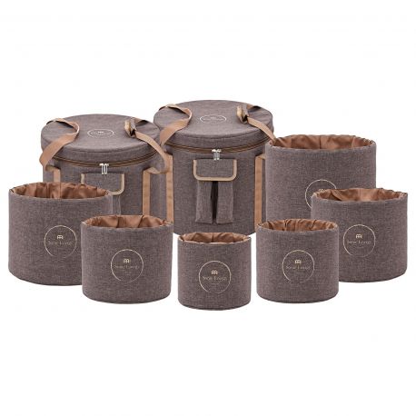 SONIC ENERGY CSBPSSET3 CRYSTAL SINGING BOWL TRAV.BAG SET,BROWN