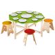 NINO PERCUSSION CLASS HAND DRUM SET WITH STOOLS,16 UD NINOSET966