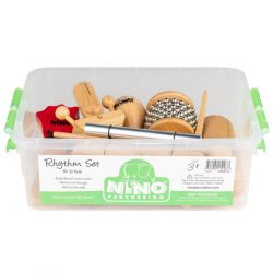 NINO PERCUSSION WOODEN RHYTHM SET IN BOX NINOSET14