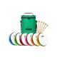 NINO PERCUSSION 8 HAND DRUM SET, FOR 6 KIDS, IN BAG NINOSET45