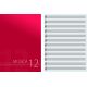 OQAN CUADERNO 12 PAUTAS DINA4 VERT. ROJA