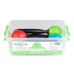 NINO PERCUSSION ABS MARACAS SET, FOR 6 KIDS, IN BOX NINOSET575