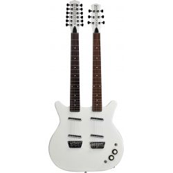 DANELECTRO DOUBLE NECK 6 12 WHITE PEARL