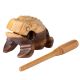 NINO PERCUSSION WOOD FROG GÜIRO, SMALL, NATURAL NINO513NT