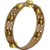 MEINL TA2V-WB 2 ROWS, HAMMERED BRASS JINGLES, WALNUT BRO