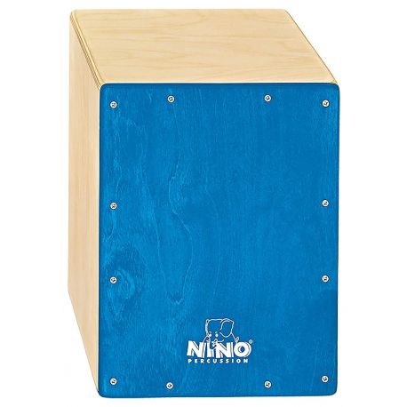 NINO PERCUSSION CAJON PEQUEÑO TAPA AZUL NINO950B