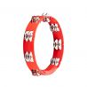 MEINL HTT10R PANDERETA, DUAL ROW, RED, STEEL JINGLES