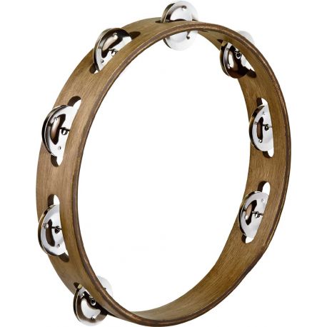 MEINL TA1WB 1 ROW, STAINLESS STEEL JINGLES, WALNUT BROWN