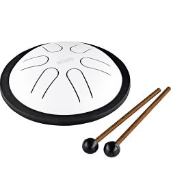 NINO PERCUSSION NINO980WH MINI STEEL TONGUE DRUM, BLANCO