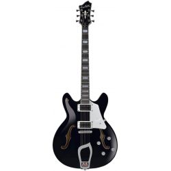 HAGSTROM ELEC. GUITAR. SUPER VIKING - BLACK GLOSS, CONTOURE