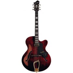 HAGSTROM JAZZ. GUITAR. HL-550 - NATURAL MAHOGANY GLOSS - CO