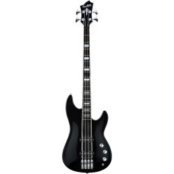 HAGSTROM ELEC. BASS. SUPER SWEDE BASS - BLACK GLOSS - MAPLE