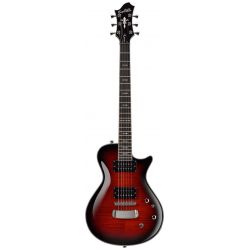 HAGSTROM ELEC. GUITAR. ULTRA SWEDE - BURGUNDY BURST - BASSW